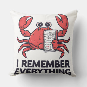 Coussin Cancer Je Me Souviens De Tout Zodiaque Drôle