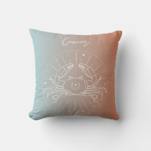 Coussin Cancer zodiaque horoscope étoile signe dégradé