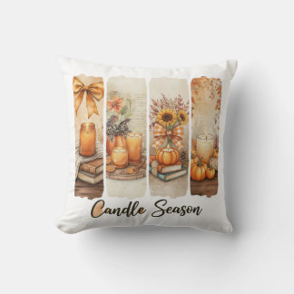 Coussin Candle Season Cozy Autumn Decor