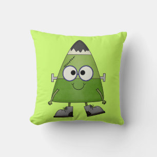 Coussin Candy Corn Frankenstein Halloween