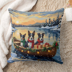 Coussin Cane Corso Noël Bateau Vacances