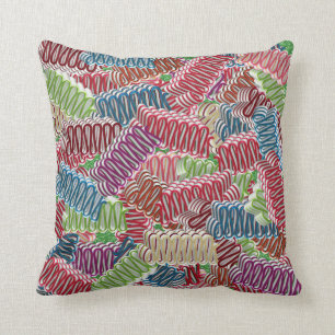 Coussin Canettes à ruban de Noël Lancer l'oreiller
