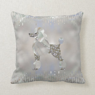 Coussin Caniche de luxe de perle et d'ormeau