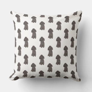 Coussin Caniche (Noir)