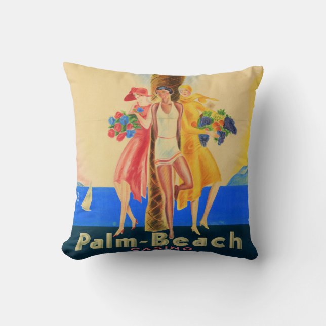 Coussin Cannes vintage (Recto)