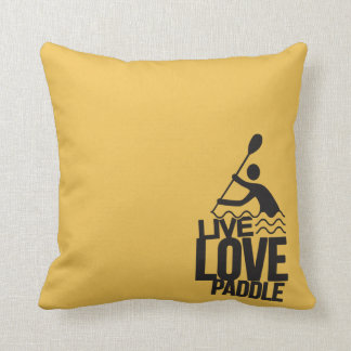 Coussin Canoë vivant de kayak de la palette | d'amour