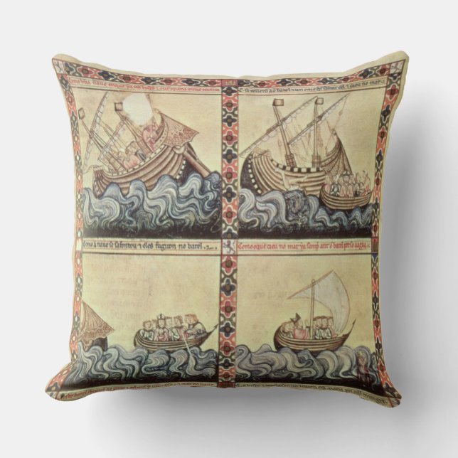 Coussin Cantiga 33, page du 'Cantigas De Santa Maria (Recto)