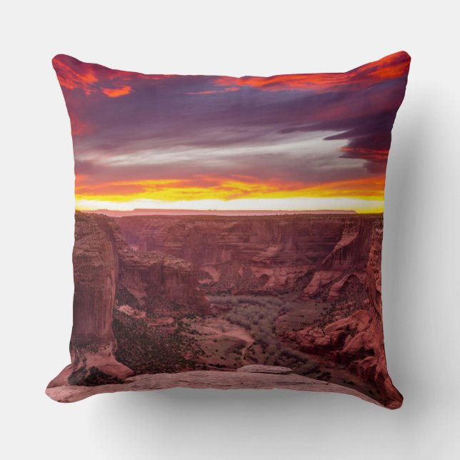 Coussin Canyon de Chelly, coucher de soleil, Arizona (Recto)