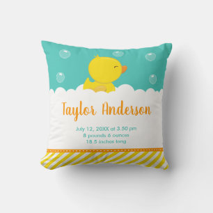Coussin Caoutchouc jaune et vert Statistiques de naissance