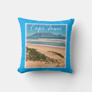 Coussin Cape Town Table Mountain Ocean Waves Beach