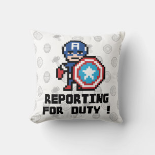 Coussin Capitaine America 8Bit - À la tâche !