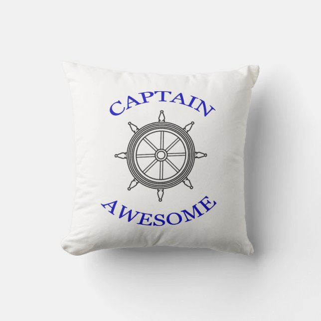 Coussin "Capitaine Awesome" Pillow (Recto)