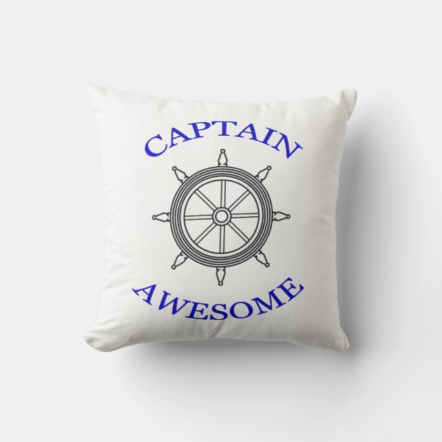 Coussin "Capitaine Awesome" Pillow (Recto)