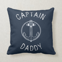 Capitaine Daddy Nautical Marine Nom bleu