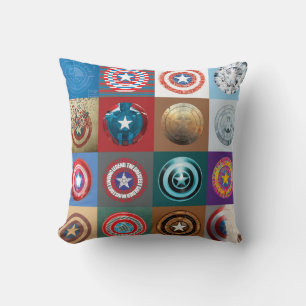 Coussin Captain America 75e anniversaire Patchwork Bouclie