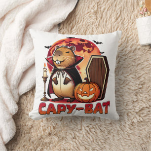 Coussin Capy-bat Capybara Halloween