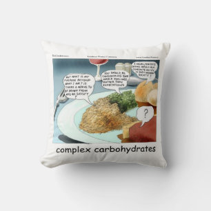 Coussin Carbohydrates Complex Funny Philosophie Foodie