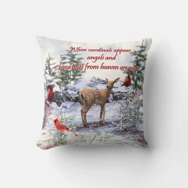 Coussin cardinaux anges du ciel (Recto)