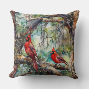 Coussin Cardinaux du Nord dans l'arbre