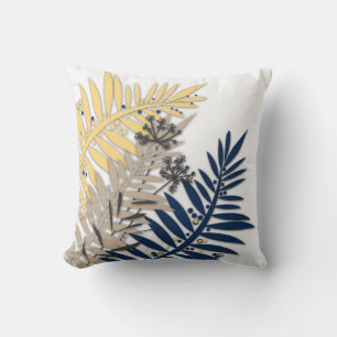 Coussin Caricature feuille tropicale abstraite dans les to