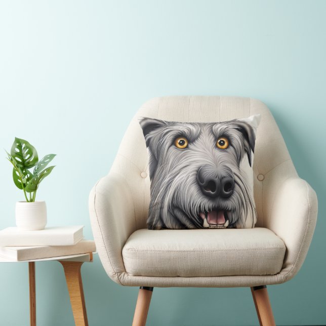 Coussin Caricature irlandaise Wolfhound (Chaise)