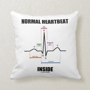 Coussin Caricature normale à l'intérieur de l'ECG EKG El