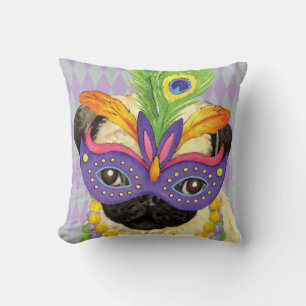 Coussin Carlin de mardi gras