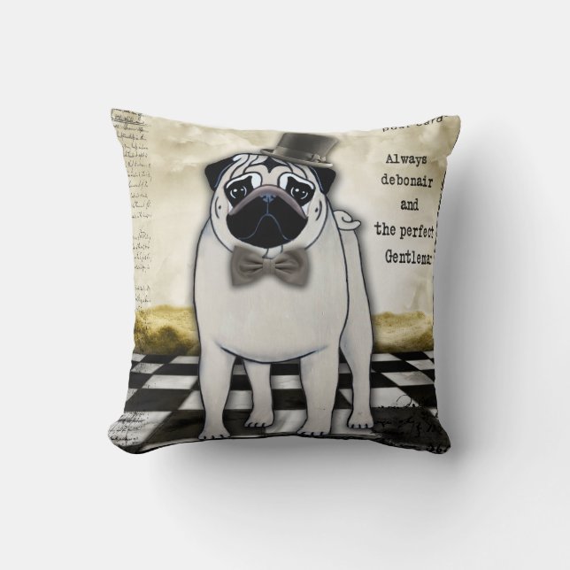 Coussin Carlin distingué (Recto)