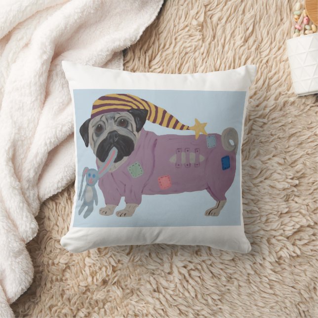 Coussin Carlin en pyjama (Couverture)