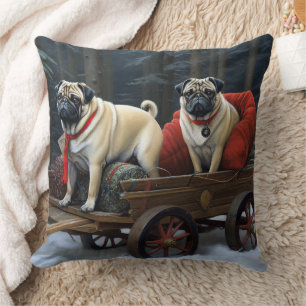 Coussin Carlin Noël Festive Saison
