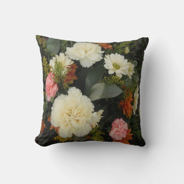 Coussin Carnation Bouquet (Recto)