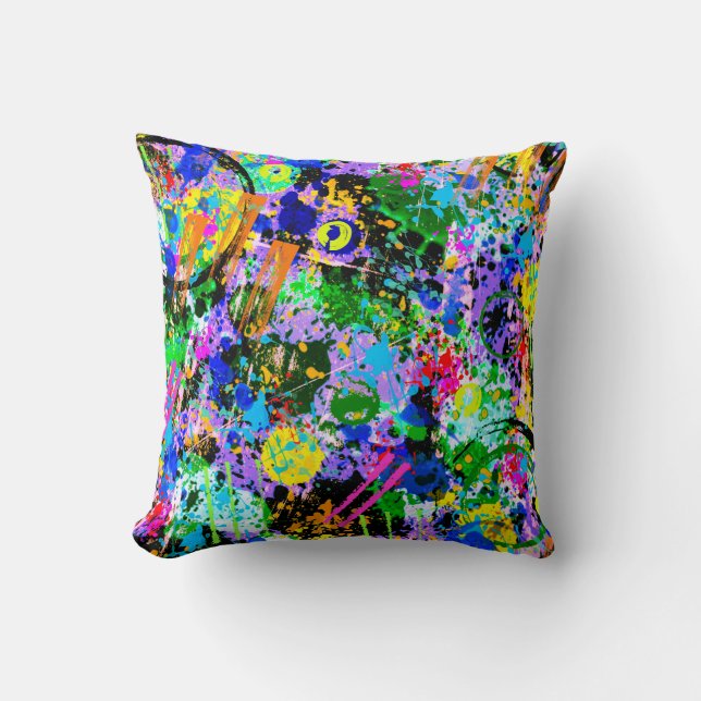 Coussin Carnaval de Graffiti (Recto)