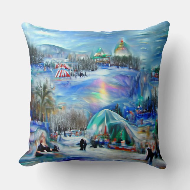 Coussin Carnaval d'hiver (Recto)