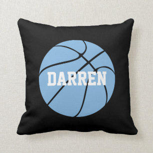 Coussin Carolina Blue Basketball Nom personnalisé Jeu d'or