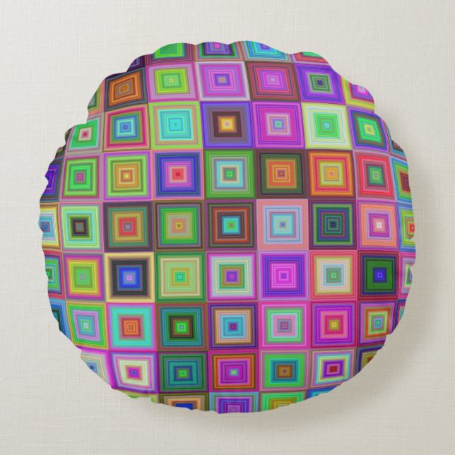 coussin carré arc-en-ciel (Devant)