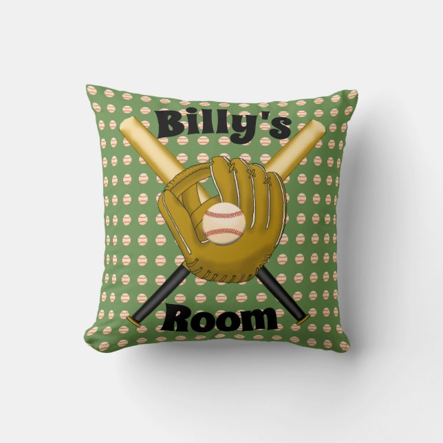 Coussin Carré de baseball (Recto)