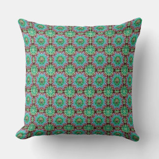 Coussin Carré de grand-mère motif de crochet Rétro Soixant