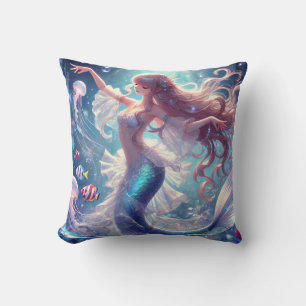 Coussin Carré de la danseuse de sirène