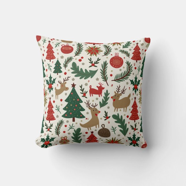 Coussin carré de Noël (Recto)
