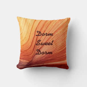 Coussin Carré Dorm Sweet Dorm et nom