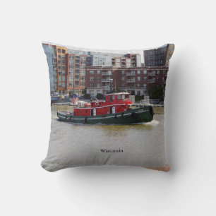 Coussin carré du Wisconsin