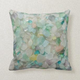 Coussin Carré en verre de photo de plage en verre en