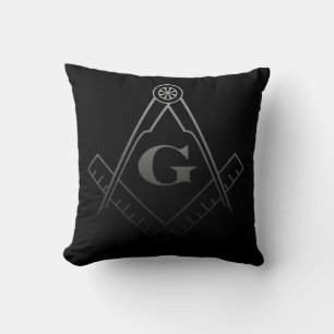 Coussin Carré et boussole avec incrustation G