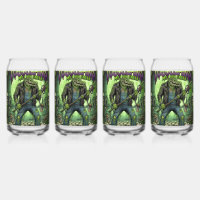 Coussin carré jeté Million Green Alligator Monster