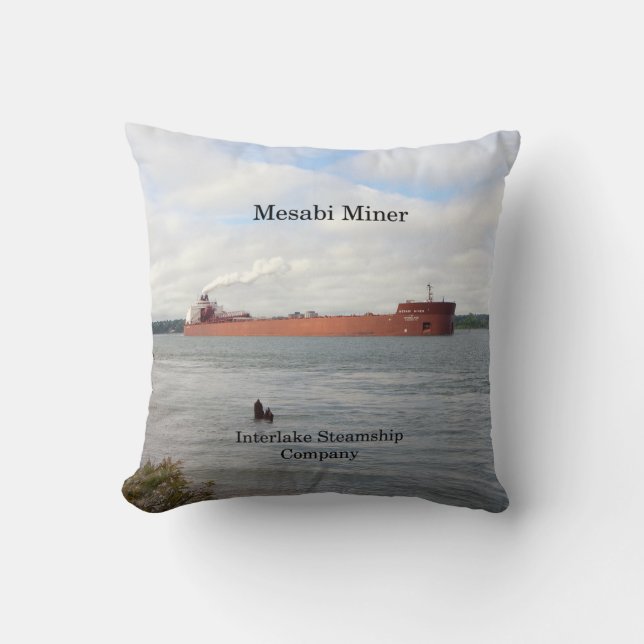Coussin carré Mesabi Miner (Recto)