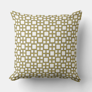 Coussin Carré moderne Motif or