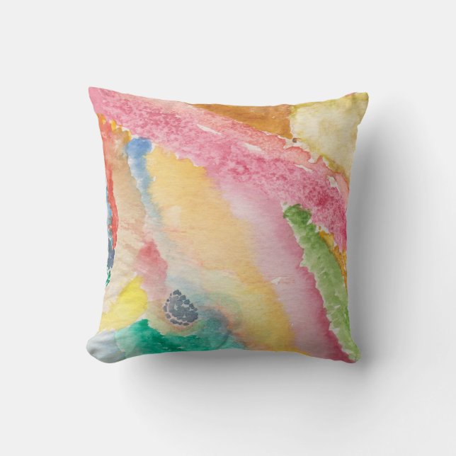 Coussin Carreau 16x16 avec la conception abstraite (Recto)