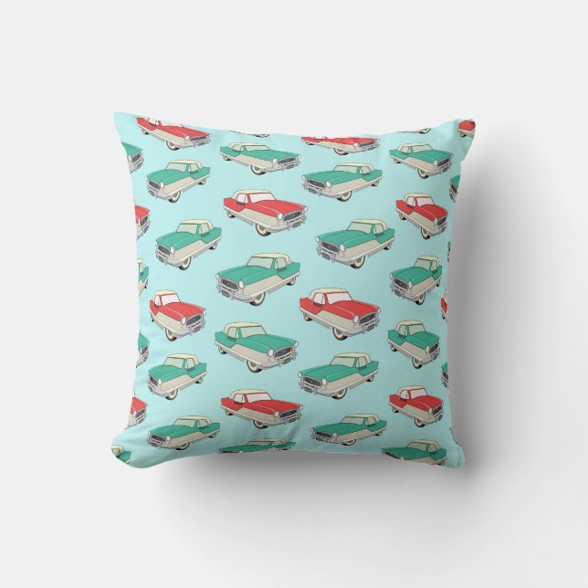 Coussin Carreau 16x16 de métro de Nash (Recto)