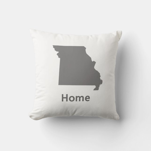 Coussin Carreau à la maison du Missouri (Recto)