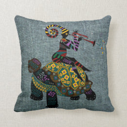 Coussin Carreau africain 16" d'imaginaire x 16"